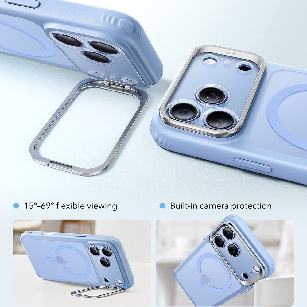 MagSafe Case for Apple iPhone 18 Pro / 17 Pro, ESR, Classic Hybrid Kickstand, Satin Blue