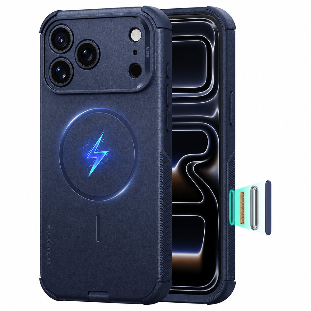 MagSafe Case for Apple iPhone 18 Pro / 17 Pro, ESR, Cyber, Navy Blue