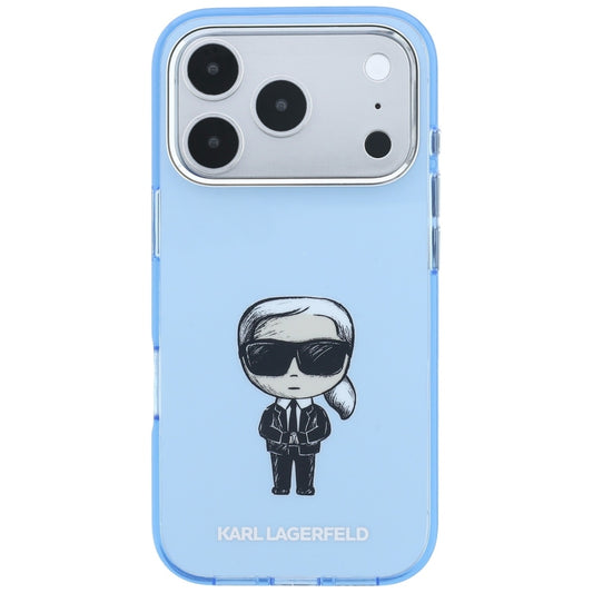 MagSafe Case for Apple iPhone 18 Pro / 17 Pro, Karl Lagerfeld, HC IML Ikonik Sketch Print, Blue