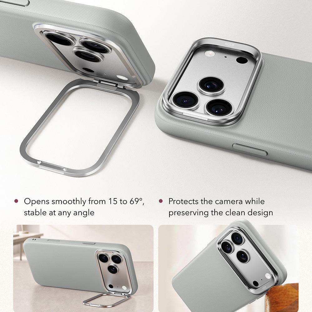 MagSafe Case for Apple iPhone 18 Pro Max / 17 Pro Max, ESR, Atelier with Kickstand, Gray