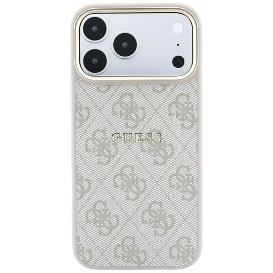 MagSafe Case for Apple iPhone 18 Pro Max / 17 Pro Max, Guess, 4G Embossed Classic, Pink