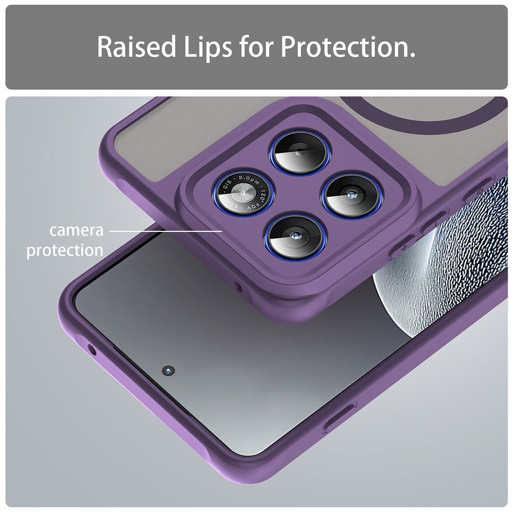MagSafe Case for Motorola Edge 70, Techsuit, HaloFrost II, Purple