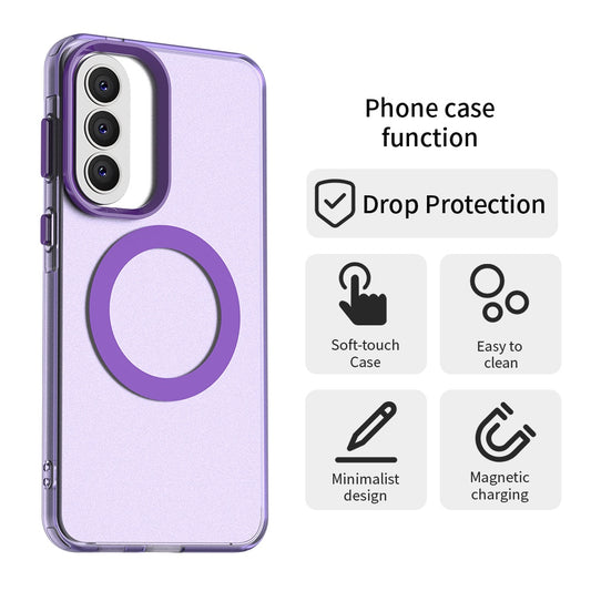 MagSafe Case for Samsung Galaxy A57 5G, Techsuit, CandyCase, Purple