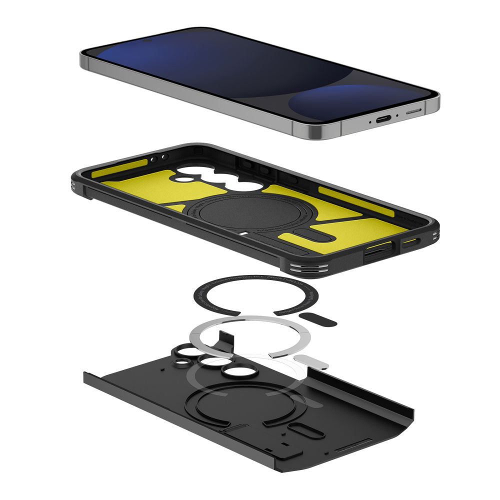 MagSafe Case for Samsung Galaxy S24 FE S721, Spigen, Tough Armor, Black ACS08625