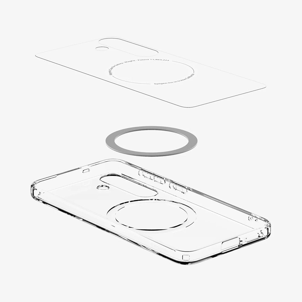 MagSafe Case for Samsung Galaxy S25+ S936, Spigen, Ultra Hybrid, White ACS08981