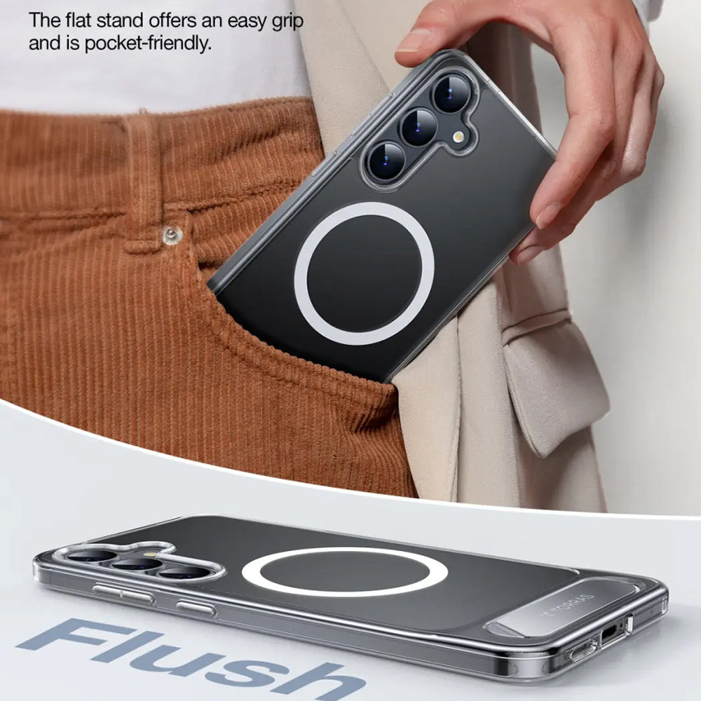 MagSafe Case for Samsung Galaxy S25+ S936, Torras, Pstand, Transparent