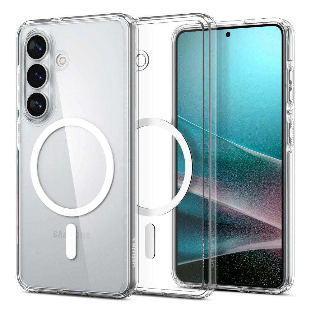 MagSafe Case for Samsung Galaxy S26 Plus S947, Spigen, Ultra Hybrid, Transparent White ACS10709