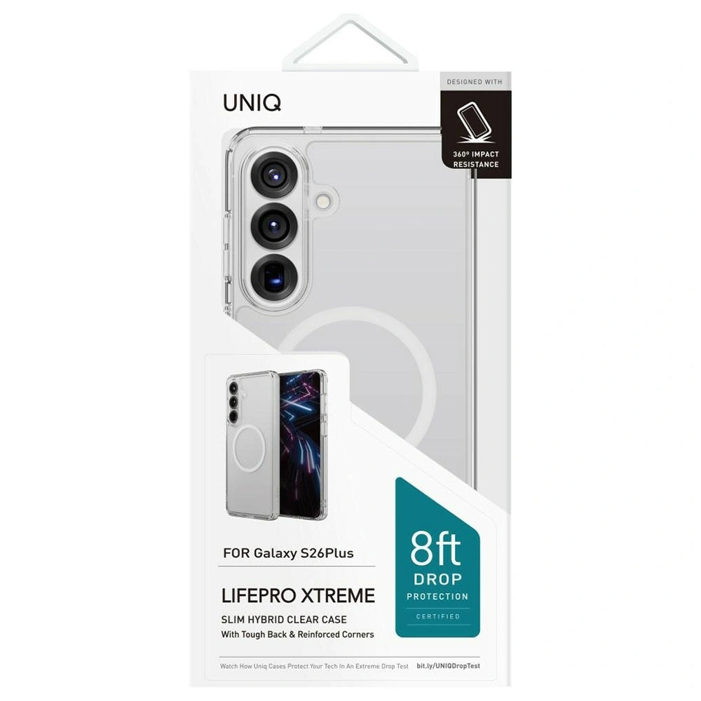MagSafe Case for Samsung Galaxy S26 Plus S947, UNIQ, LifePro Xtreme MagClick, Transparent