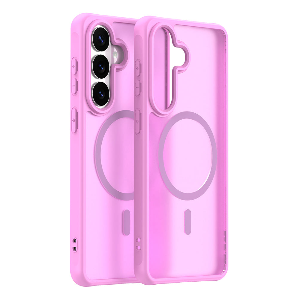 MagSafe Case for Samsung Galaxy S26 Plus S947, Techsuit, HaloFrost II, Pink