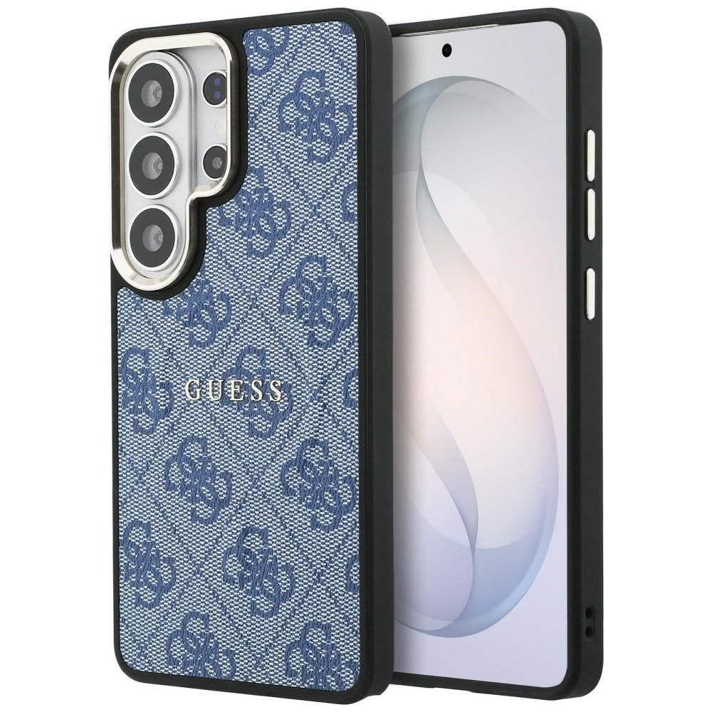 MagSafe Case for Samsung Galaxy S26 Ultra S948, Guess, 4G Embossed Ring, Blue