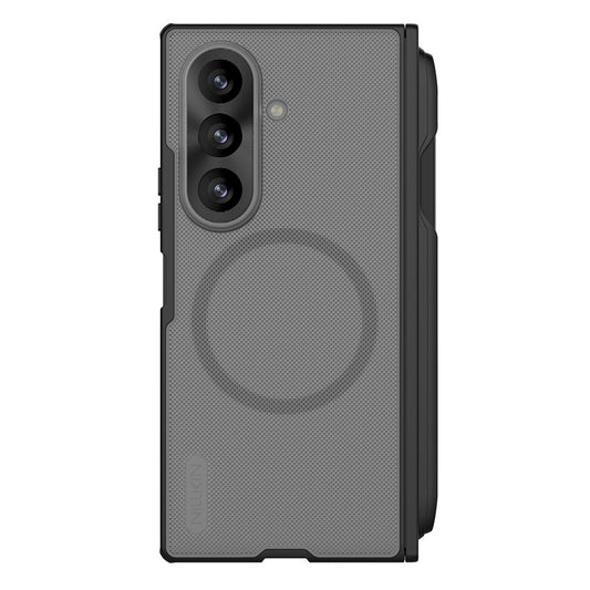 MagSafe Case for Samsung Galaxy Z Fold8 Ultra F976, Nillkin, Super Frosted Shield with Pen Holder, Transparent Black