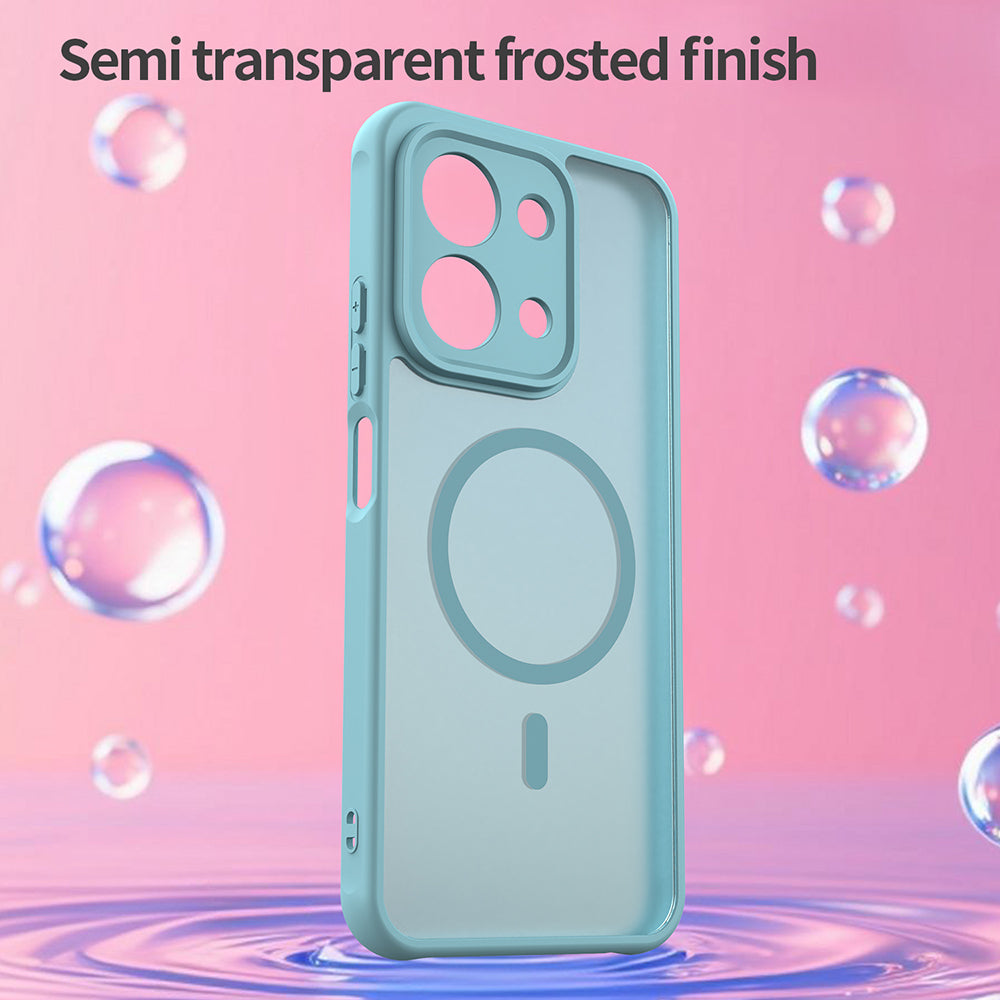 MagSafe Case for Xiaomi Redmi 15C 5G / 15C 4G, Techsuit, HaloFrost II, Light Green
