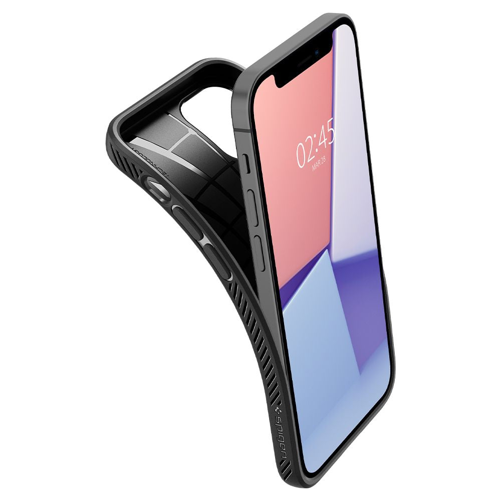 Case for Apple iPhone 12 / 12 Pro, Spigen, Liquid Air, Black ACS01701