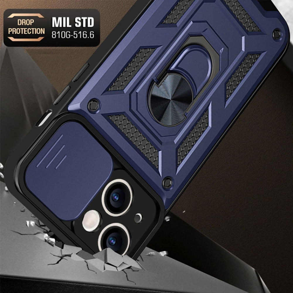Case for Apple iPhone 14, Techsuit, CamShield, Blue