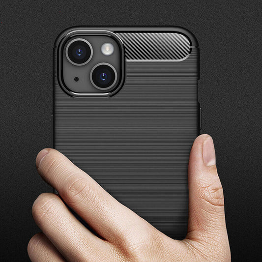 Case for Apple iPhone 14, Techsuit, Carbon, Black