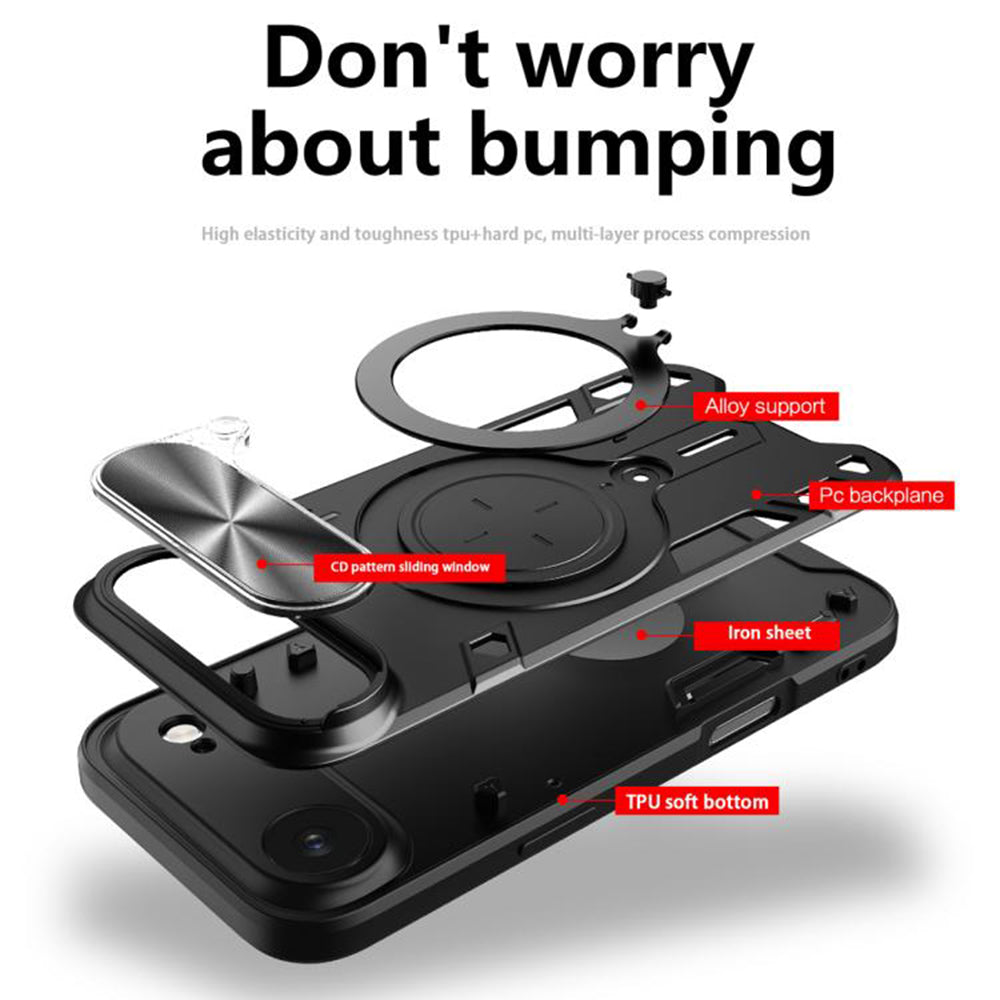 Case for Apple iPhone 17 Air, Techsuit, CamGuard Pro, Black