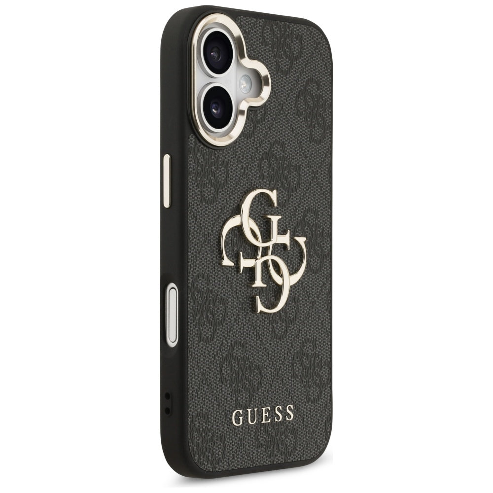Case for Apple iPhone 17, Guess, Big 4G Logo Classic, Black Gold