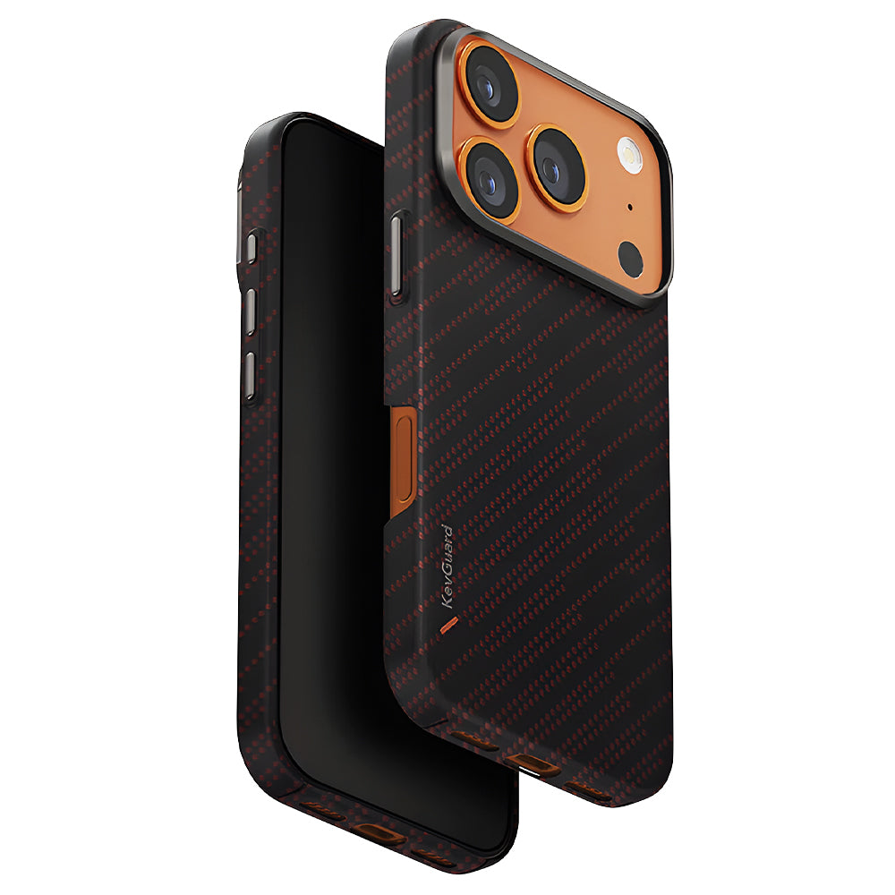 MagSafe Case for Apple iPhone 17 Pro, UNIQ, Keva MagClick, Black Red
