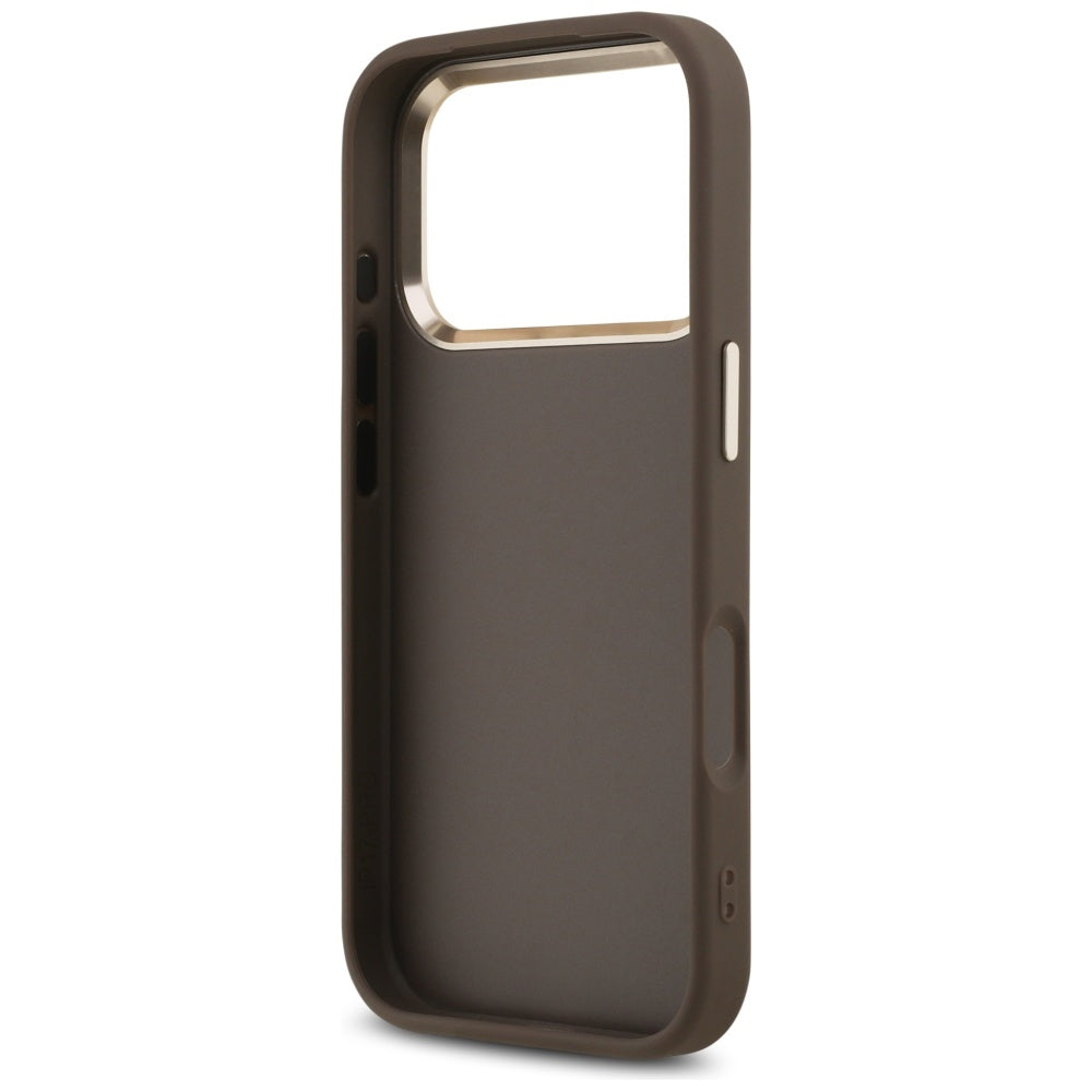 Case for Apple iPhone 18 Pro Max / 17 Pro Max, Guess, 4G Big Classic Logo, Brown