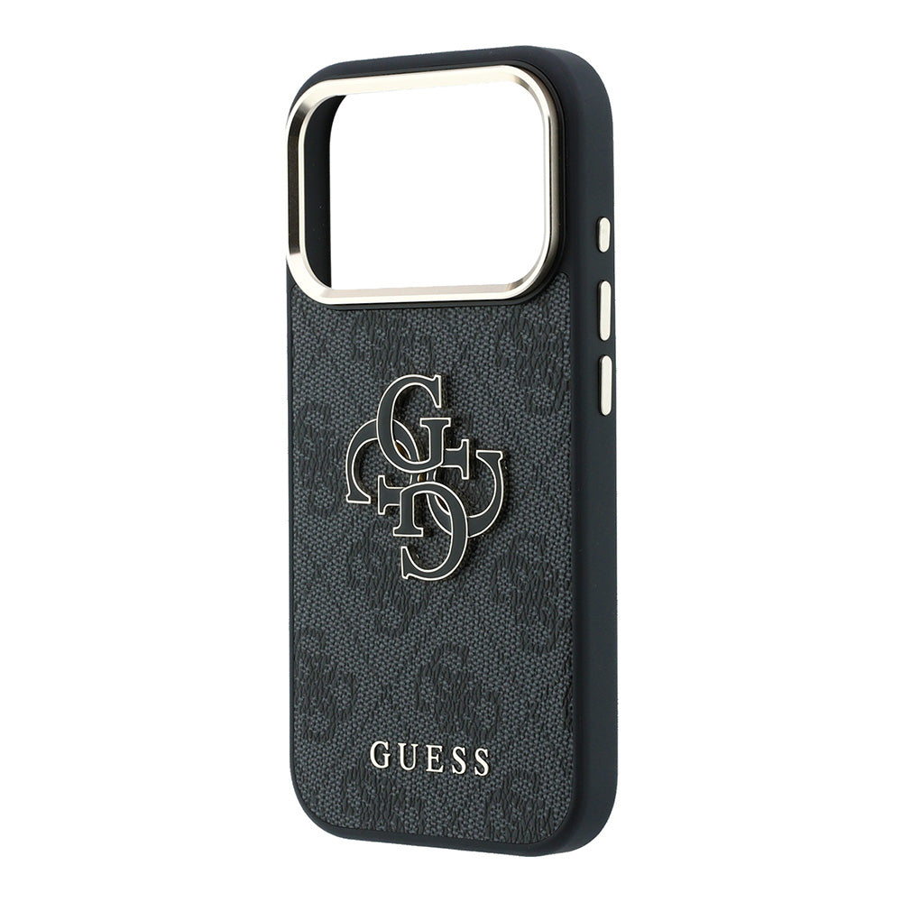 Case for Apple iPhone 18 Pro Max / 17 Pro Max, Guess, 4G Big Resin Logo, Black
