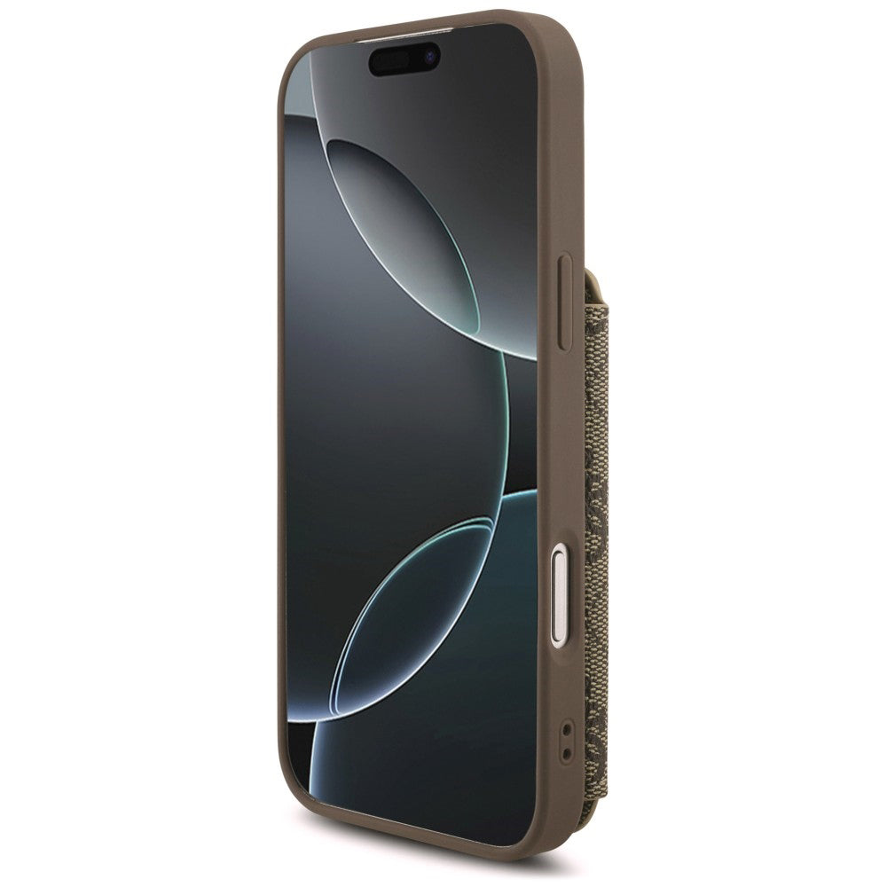 Case for Apple iPhone 18 Pro Max / 17 Pro Max, Guess, 4G Crossbody Cardslot, Brown