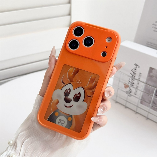 Case for Apple iPhone 17 Pro, OEM, Customized E-Ink Display, Orange