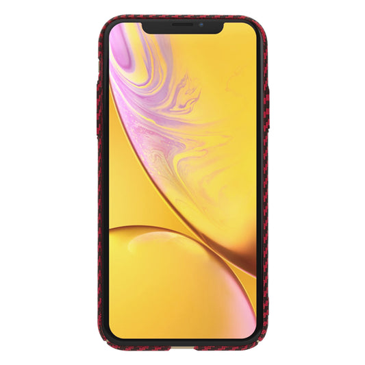 Case for Apple iPhone XR, Techsuit, Carbonite FiberShell, Red