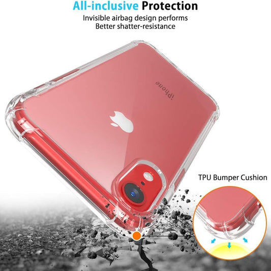Case for Apple iPhone XR, Techsuit, Shockproof Clear, Transparent