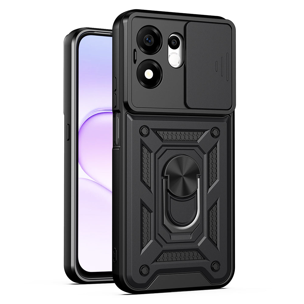 Case for Honor 600 Smart, Techsuit, CamShield, Black