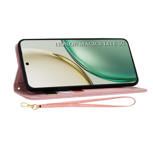 Case for Honor Magic8 Lite, Techsuit, FlipCraft, Pink