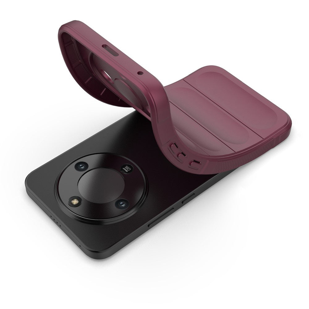 Case for Honor Magic8 Lite, Techsuit, Magic Shield, Burgundy