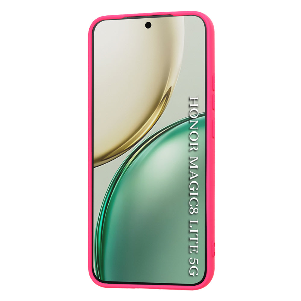 Case for Honor Magic8 Lite, Techsuit, SoftFlex, Dark Pink