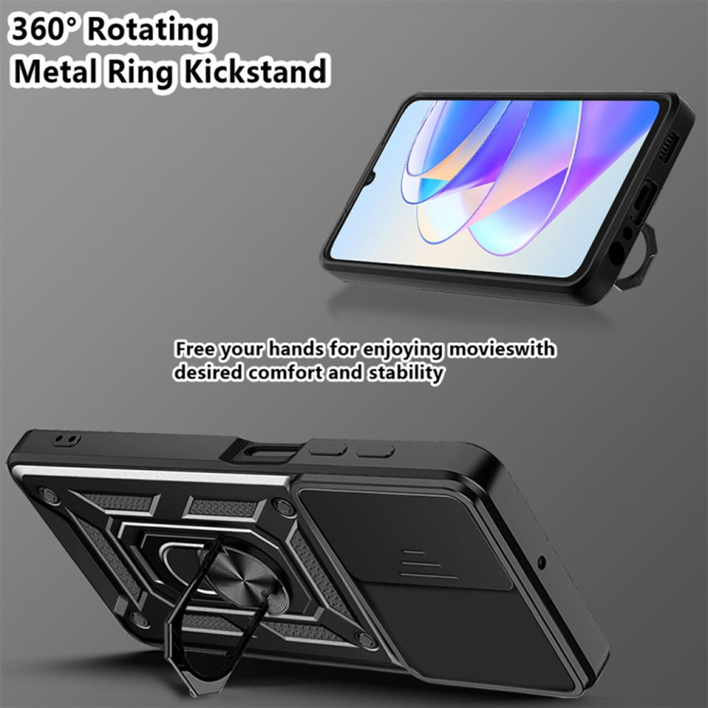 Case for Honor X7a, Techsuit, CamShield, Blue