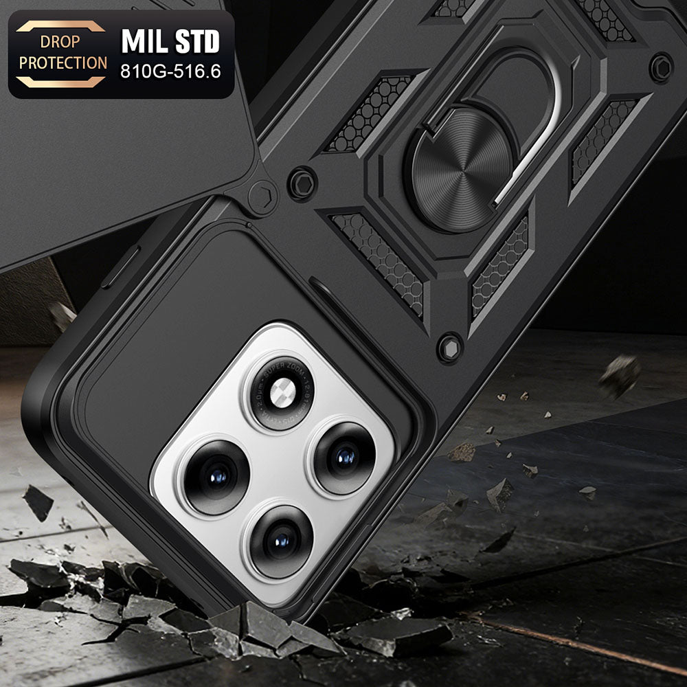 Case for Motorola Edge 70 Pro, Techsuit, CamShield, Black