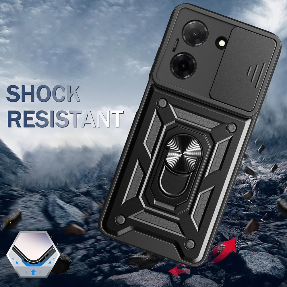Case for Motorola Moto G47 / G37, Techsuit, CamShield, Black