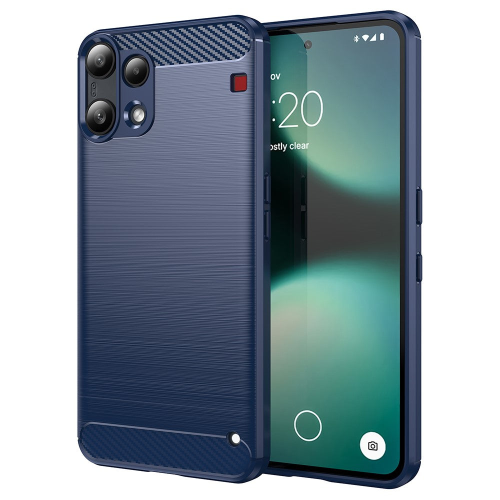 Case for Nothing Phone (3a) Lite, Techsuit, Carbon, Blue
