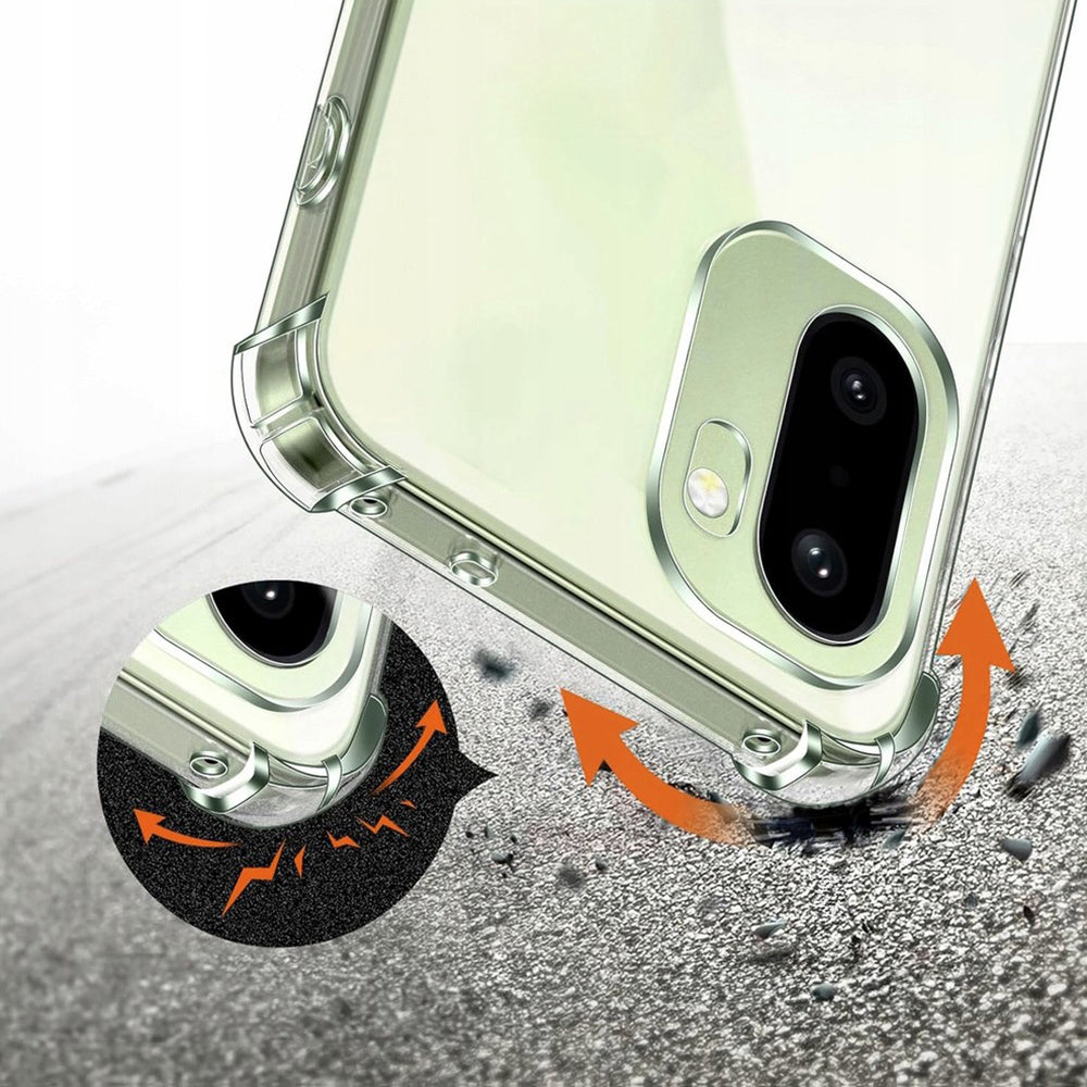 Case for OnePlus 15R, Techsuit, Shockproof Clear, Transparent