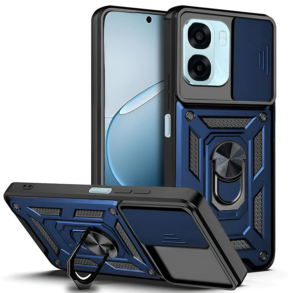 Case for Oppo A6k 4G / A6x 4G / A6x, Techsuit, CamShield, Blue