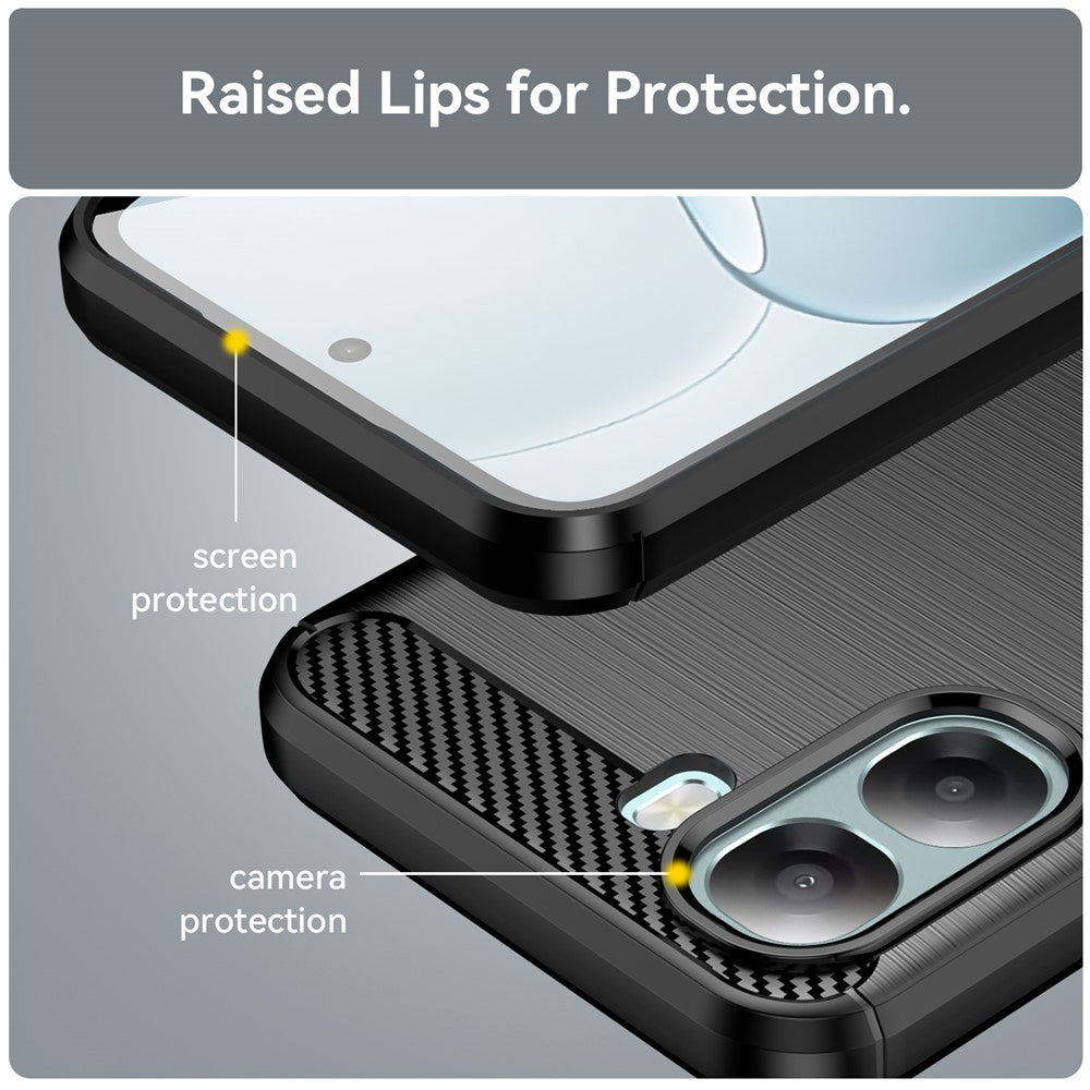 Case for Oppo A6x 4G / A6x, Techsuit, Carbon, Black