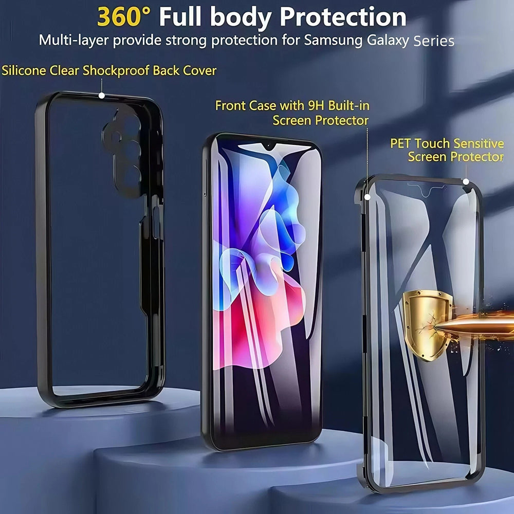 Case for Oppo Reno14, Techsuit, ColorVerse 360, Black