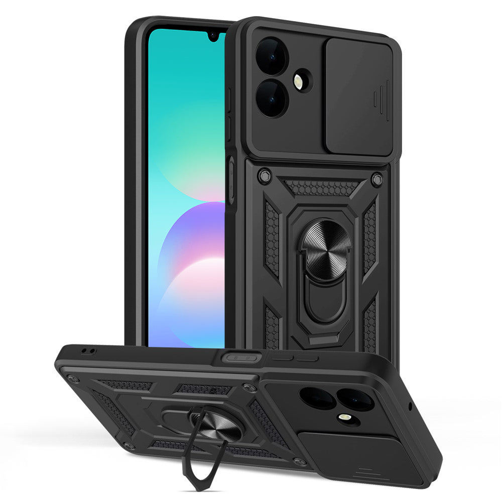 Case for Samsung Galaxy A08 4G A085 / A07 5G A076, Techsuit, CamShield, Black