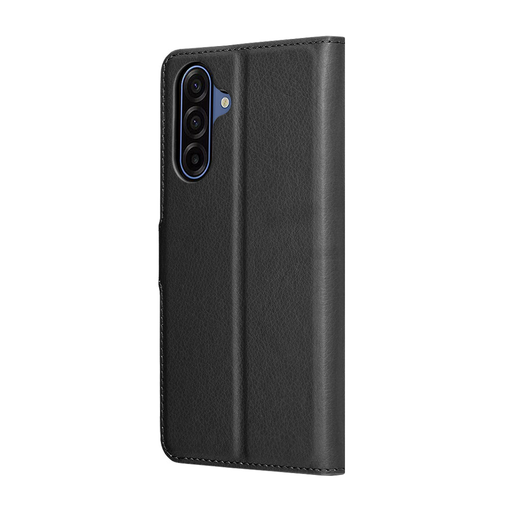 Case for Samsung Galaxy A17 4G A175 / A17 5G A176, Techsuit, Leather Folio, Black
