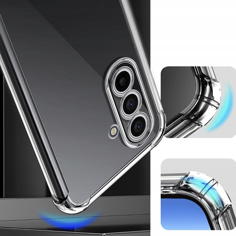 Case for Samsung Galaxy A17 5G A176, Techsuit, Shockproof Clear, Transparent