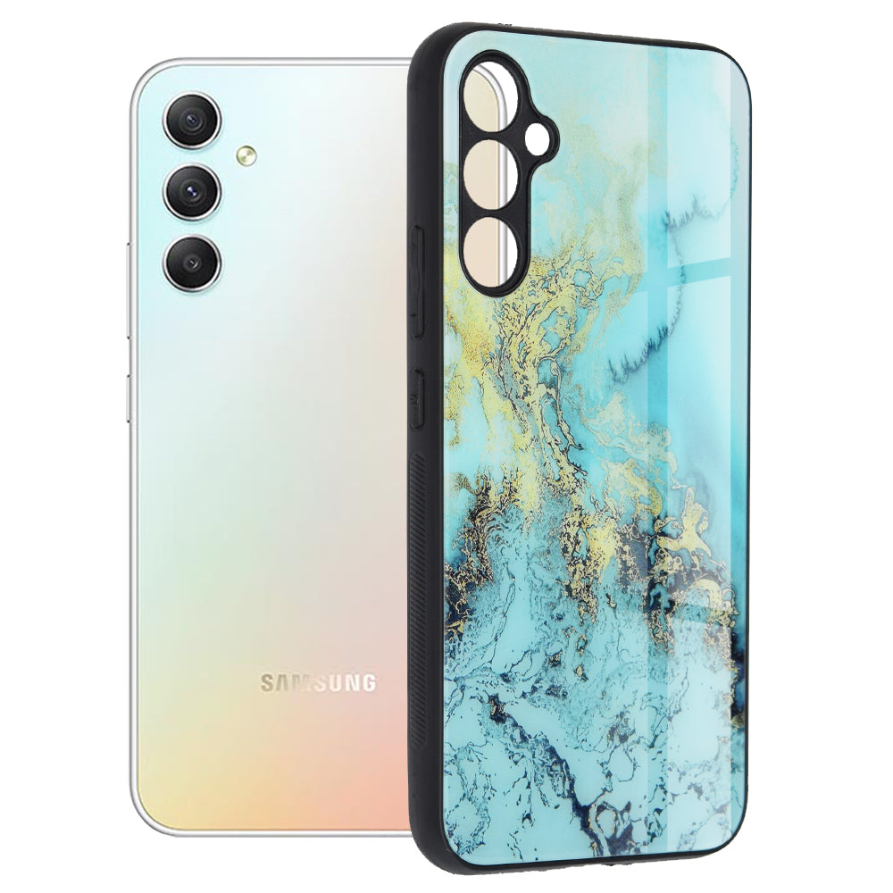 Case for Samsung Galaxy A34 A346, Techsuit, Glaze, Blue