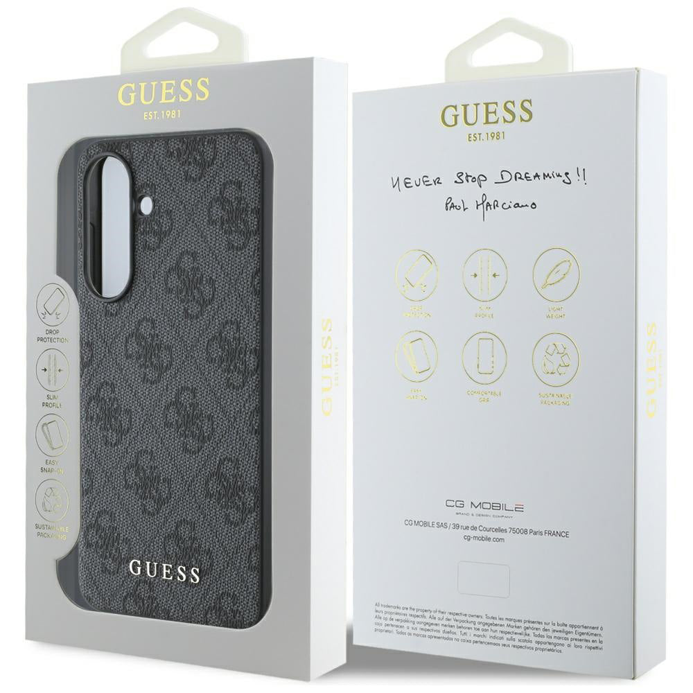 Case for Samsung Galaxy A56 A566, Guess, 4G Classic, Black