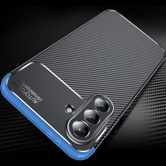 Case for Samsung Galaxy A57 5G, Techsuit, CarbonFiber, Black