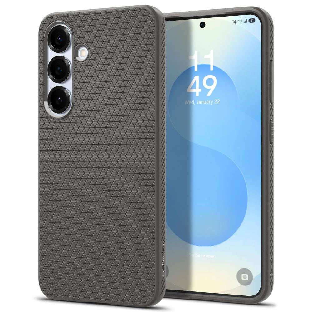 Case for Samsung Galaxy S25 S931, Spigen, Liquid Air, Gray