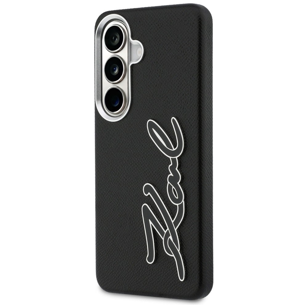 Case for Samsung Galaxy S26 S942, Karl Lagerfeld, Signature Resin Logo, Black