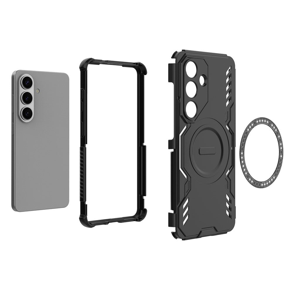 MagSafe Case for Samsung Galaxy S26 S942, Techsuit, ArmorMag, Black