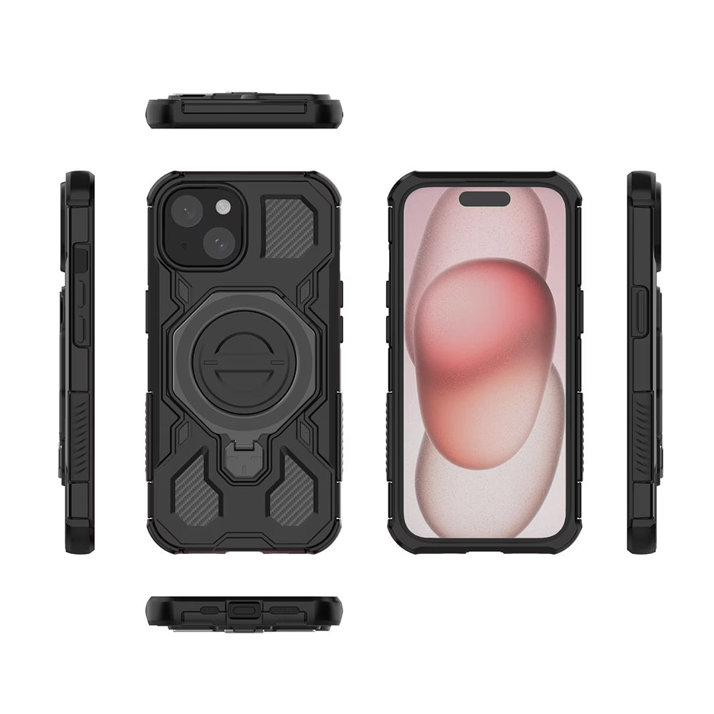 Case for Xiaomi 15T Pro, Techsuit, Carbon Shield Pro, Light Black